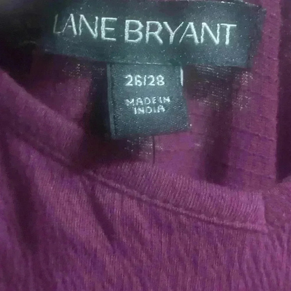 Lane Bryant Purple Floral Embroidered Top Size 26/28 - Picture 3 of 6